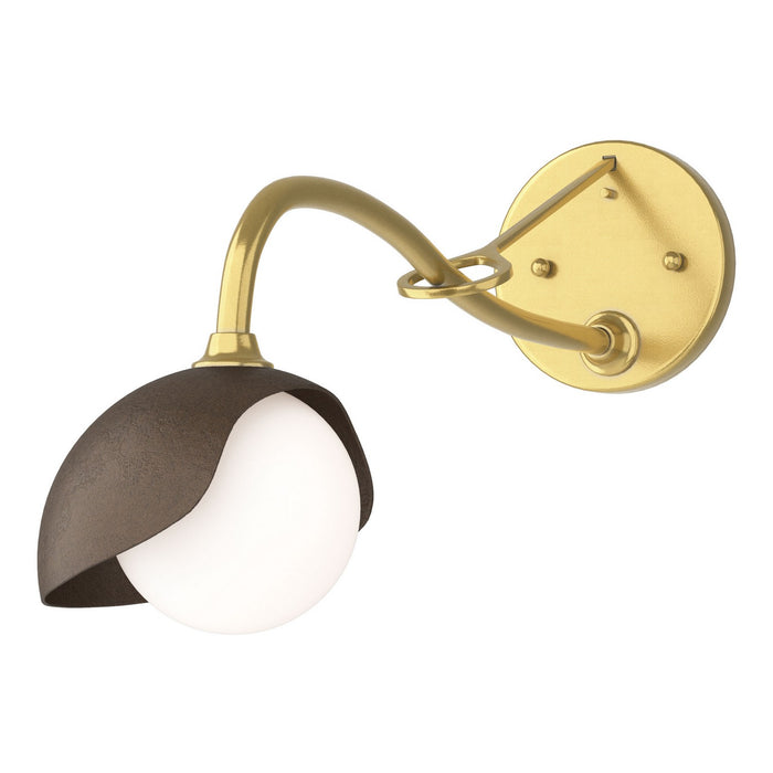 Hubbardton Forge - 201376-SKT-86-05-GG0711 - One Light Wall Sconce - Brooklyn - Modern Brass