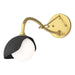 Hubbardton Forge - 201376-SKT-86-10-GG0711 - One Light Wall Sconce - Brooklyn - Modern Brass