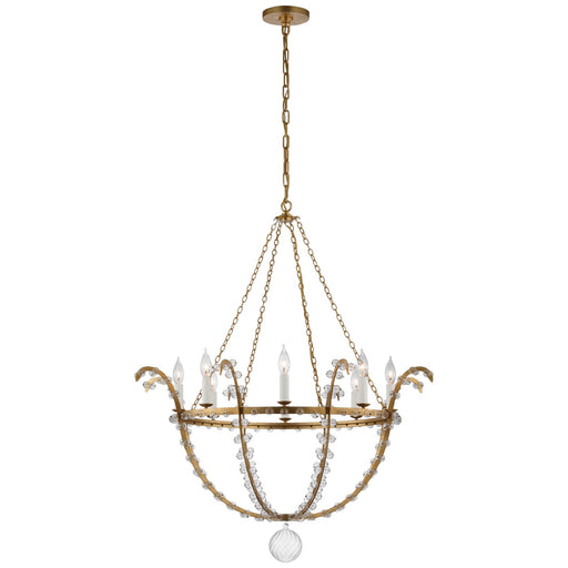Visual Comfort Signature - JN 5150G/CG - LED Chandelier - Alonzo - Gild and Clear Glass