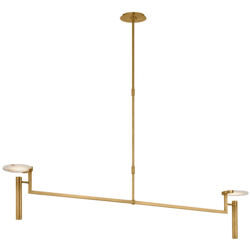Visual Comfort Signature - KW 5605AB-ALB - LED Chandelier - Melange - Antique-Burnished Brass