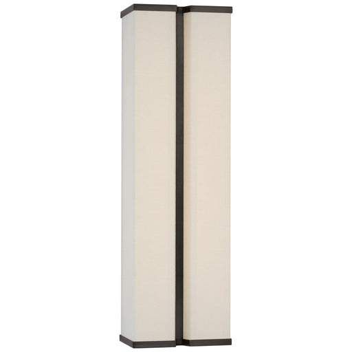 Visual Comfort Signature - PCD 2250BZ/L - LED Wall Sconce - Vernet - Bronze and Linen