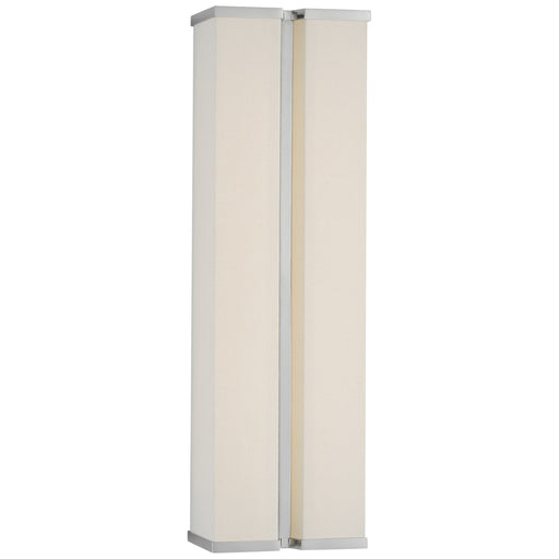 Visual Comfort Signature - PCD 2250PN/L - LED Wall Sconce - Vernet - Polished Nickel and Linen