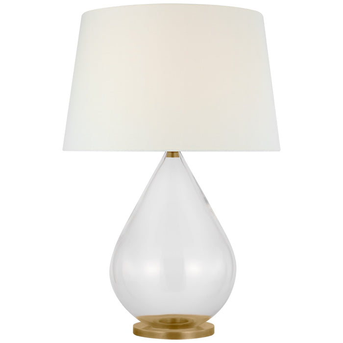 Visual Comfort Signature - PCD 3180CG/HAB-L - LED Table Lamp - Vosges - Clear Glass and Hand-Rubbed Antique Brass