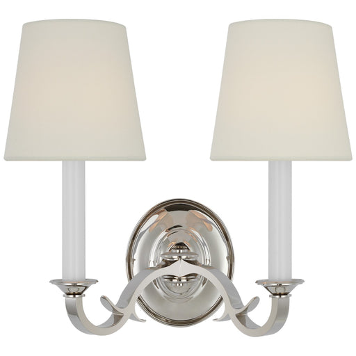 Visual Comfort Signature - TOB 2121PN-L - Two Light Wall Sconce - Channing - Polished Nickel