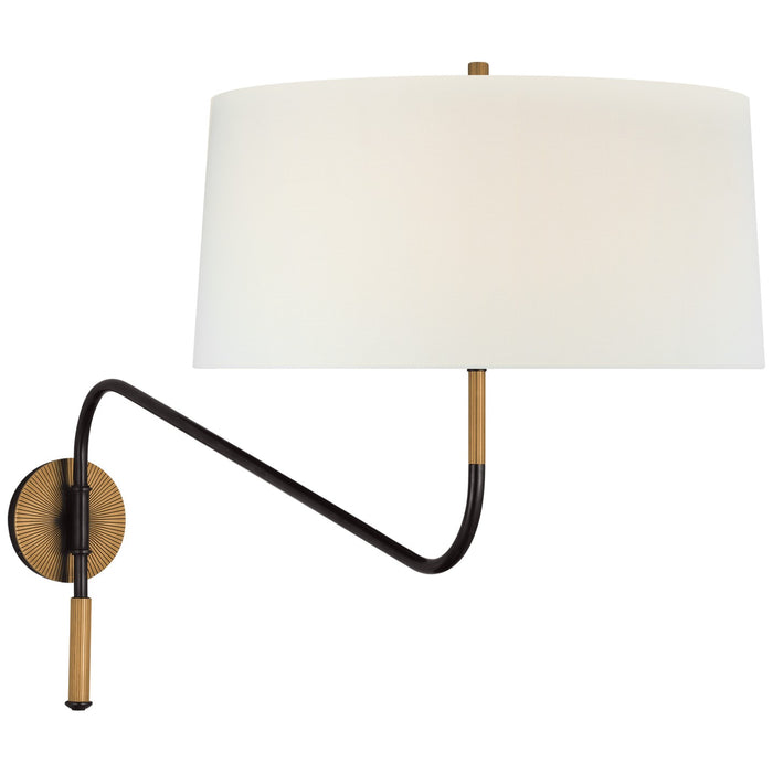 Visual Comfort Signature - TOB 2350BZ/HAB-L - LED Swinging Wall Light - Canto - Bronze and Brass