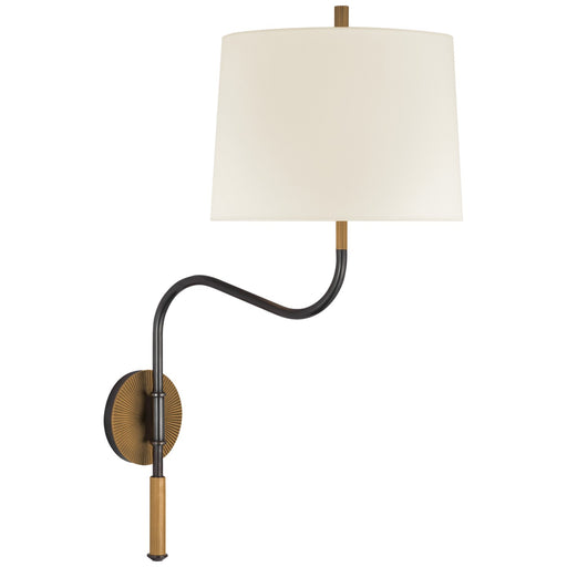 Visual Comfort Signature - TOB 2351BZ/HAB-L - LED Swinging Wall Light - Canto - Bronze and Brass