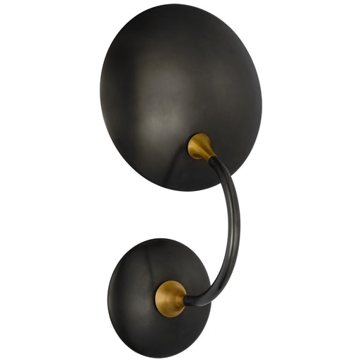 Visual Comfort Signature - TOB 2780BZ/HAB - LED Wall Sconce - Keira - Bronze and Hand-Rubbed Antique Brass