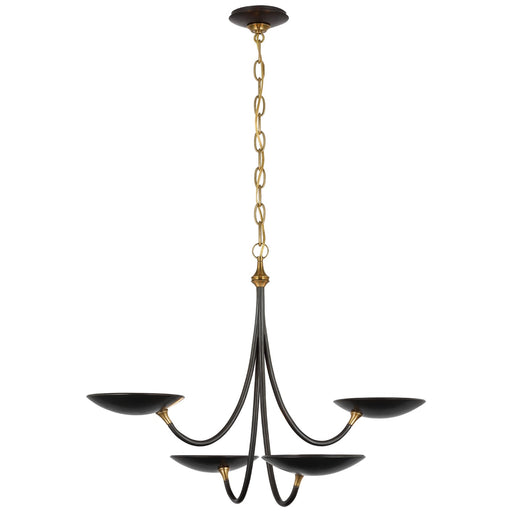 Visual Comfort Signature - TOB 5780BZ/HAB - LED Chandelier - Keira - Bronze and Hand-Rubbed Antique Brass