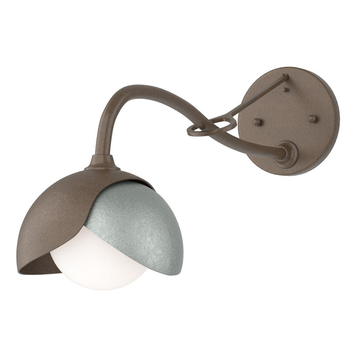 Hubbardton Forge - 201377-SKT-05-82-GG0711 - One Light Wall Sconce - Brooklyn - Bronze