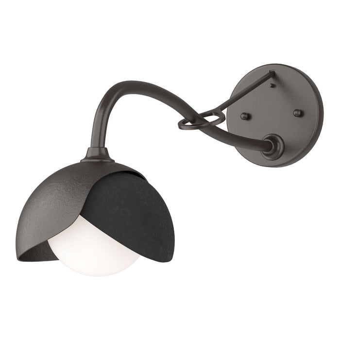 Hubbardton Forge - 201377-SKT-14-10-GG0711 - One Light Wall Sconce - Brooklyn - Oil Rubbed Bronze