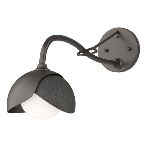 Hubbardton Forge - 201377-SKT-14-20-GG0711 - One Light Wall Sconce - Brooklyn - Oil Rubbed Bronze