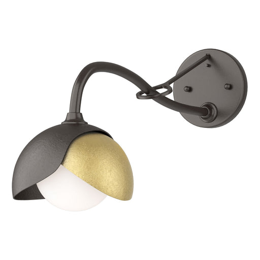 Hubbardton Forge - 201377-SKT-14-86-GG0711 - One Light Wall Sconce - Brooklyn - Oil Rubbed Bronze