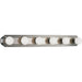 Progress Lighting - P3026-09 - Six Light Bath Vanity - Broadway-Racetrack - Brushed Nickel