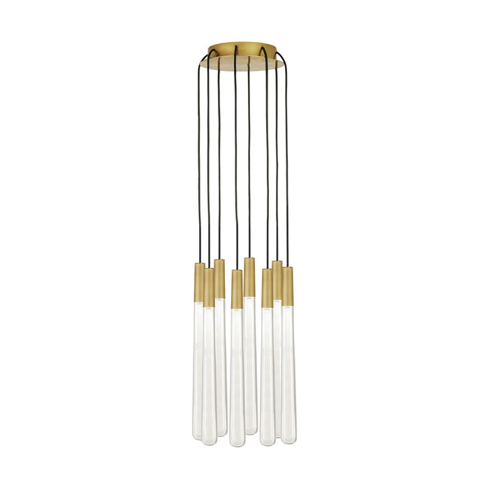 Visual Comfort Modern - 700TRSPPYLC8RNB-LED930 - Eight Light Chandelier - Natural Brass