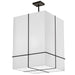 Dainolite Ltd - RAQ-184P-MB-WH - Four Light Pendant - Raquel - White