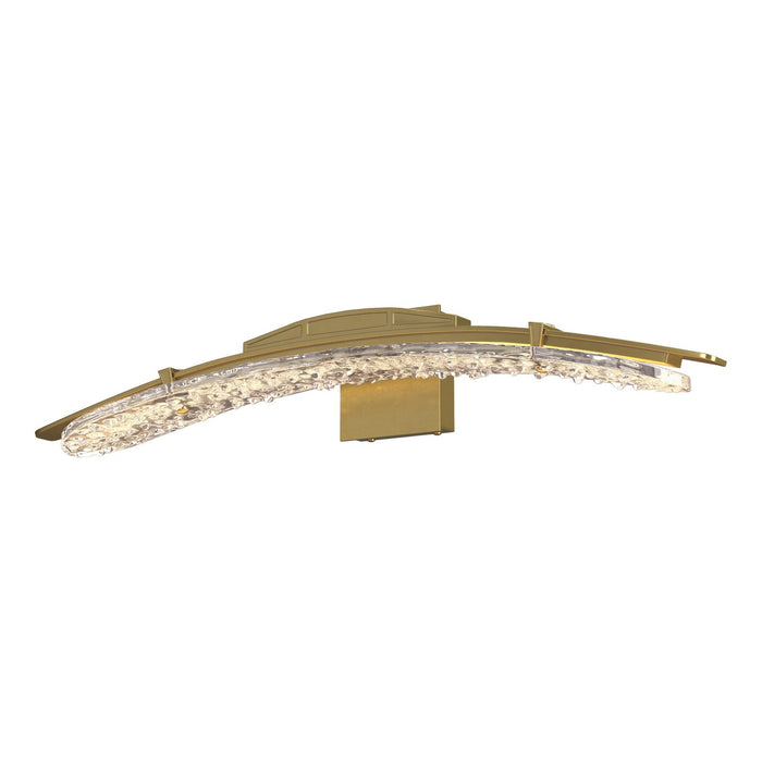 Hubbardton Forge - 202221-LED-86-ZM0751 - LED Bath Sconce - Glissade - Modern Brass