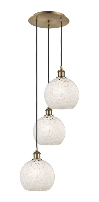 Innovations - 113B-3P-AB-G1216-8WM - LED Pendant - Ballston - Antique Brass