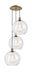 Innovations - 113B-3P-AB-G122-12 - LED Pendant - Ballston - Antique Brass