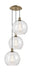 Innovations - 113B-3P-AB-G124-12 - LED Pendant - Ballston - Antique Brass