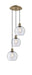 Innovations - 113B-3P-AB-G124-8 - LED Pendant - Ballston - Antique Brass