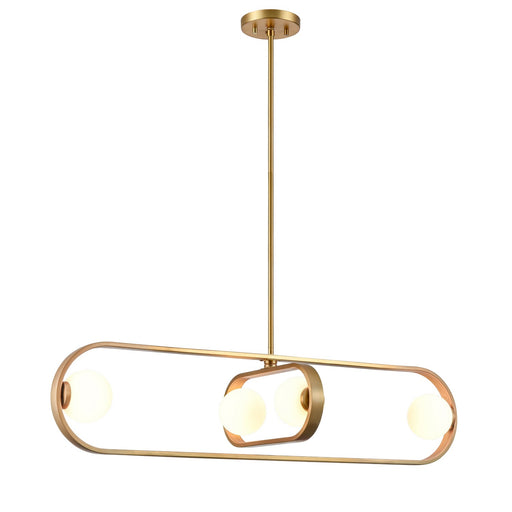 Atwood Four Light Linear Pendant