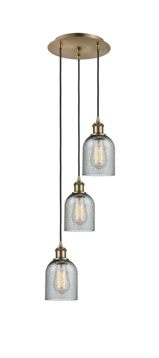 Innovations - 113B-3P-AB-G257 - LED Pendant - Ballston - Antique Brass