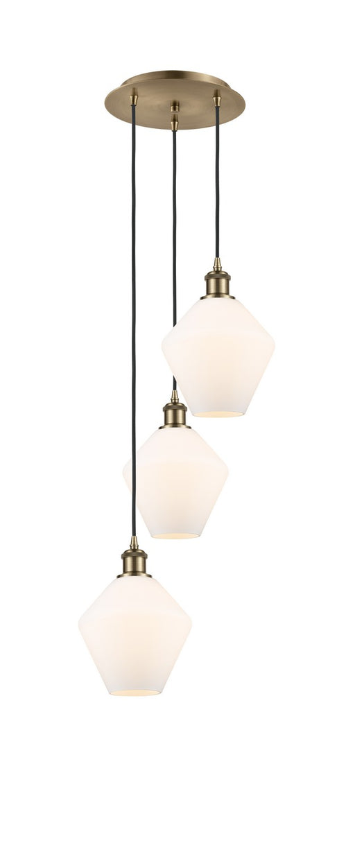 Innovations - 113B-3P-AB-G651-8 - LED Pendant - Ballston - Antique Brass