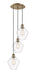 Innovations - 113B-3P-AB-G652-8 - LED Pendant - Ballston - Antique Brass