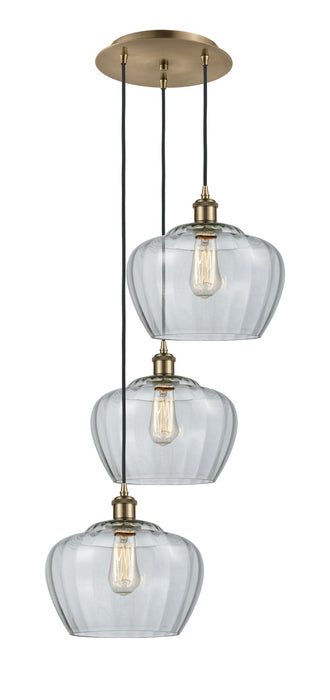 Innovations - 113B-3P-AB-G92-L - LED Pendant - Ballston - Antique Brass