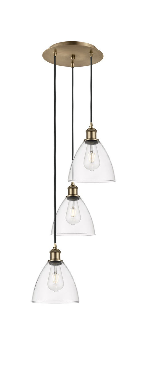 Innovations - 113B-3P-AB-GBD-752 - LED Pendant - Ballston - Antique Brass