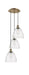 Innovations - 113B-3P-AB-GBD-94 - LED Pendant - Ballston - Antique Brass