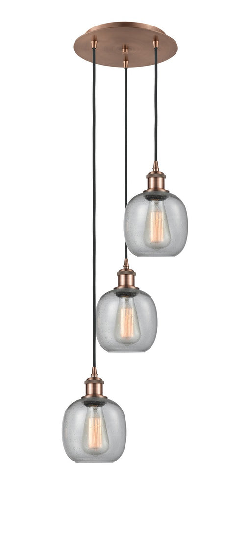 Innovations - 113B-3P-AC-G104 - LED Pendant - Ballston - Antique Copper