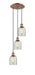 Innovations - 113B-3P-AC-G259 - LED Pendant - Ballston - Antique Copper