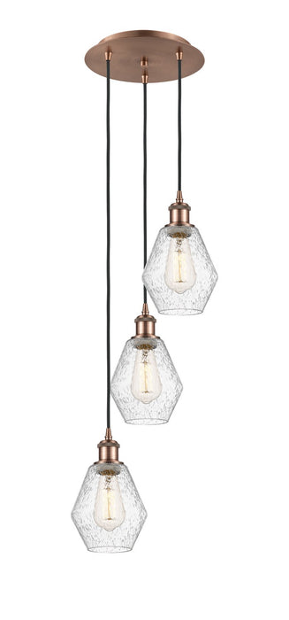 Innovations - 113B-3P-AC-G654-6 - LED Pendant - Ballston - Antique Copper