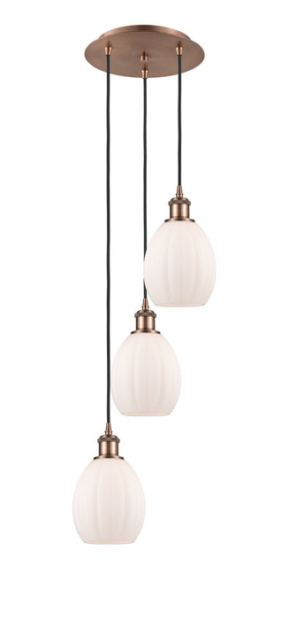 Innovations - 113B-3P-AC-G81 - LED Pendant - Ballston - Antique Copper