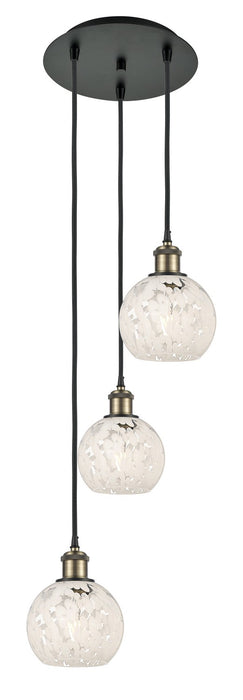 Innovations - 113B-3P-BAB-G1216-6WM - LED Pendant - Ballston - Black Antique Brass