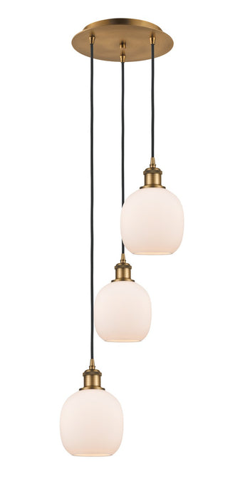 Innovations - 113B-3P-BB-G101 - LED Pendant - Ballston - Brushed Brass