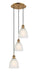 Innovations - 113B-3P-BB-G381 - LED Pendant - Ballston - Brushed Brass