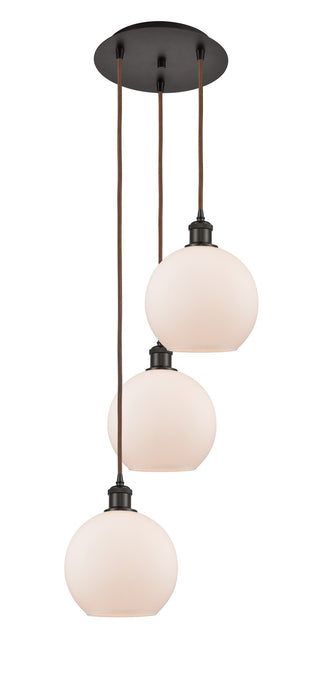 Innovations - 113B-3P-OB-G121-8 - LED Pendant - Ballston - Oil Rubbed Bronze