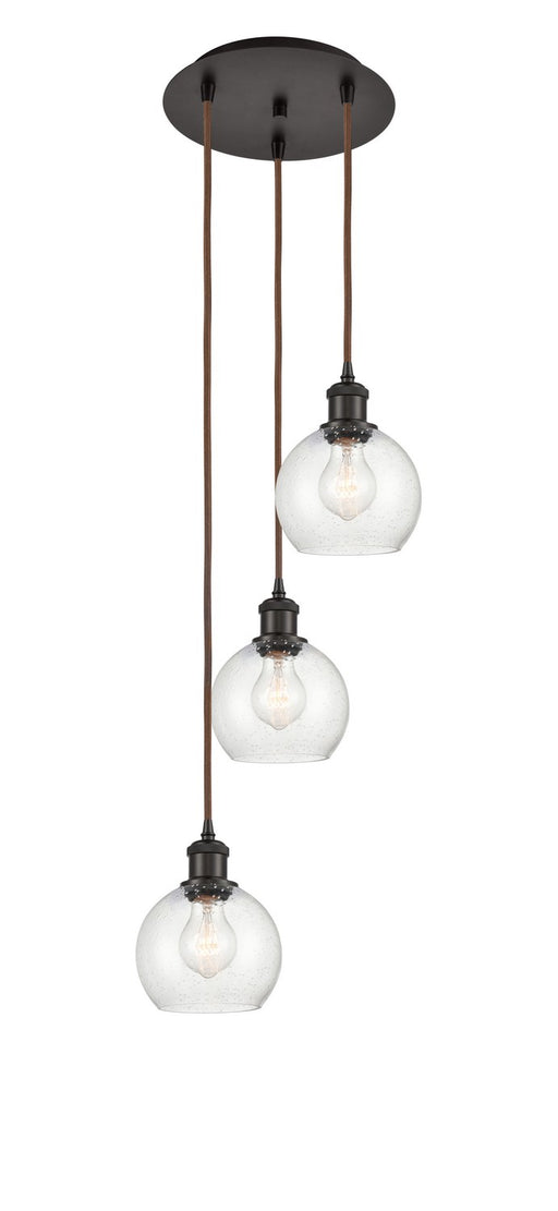 Innovations - 113B-3P-OB-G124-6 - LED Pendant - Ballston - Oil Rubbed Bronze