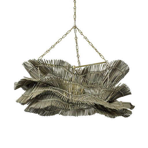 Miramar Four Light Chandelier Antique Brass