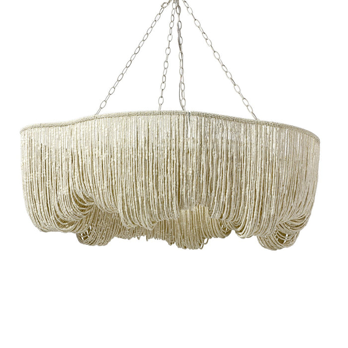 Palecek - 2259-79 - Six Light Chandelier - Lola - Off-White