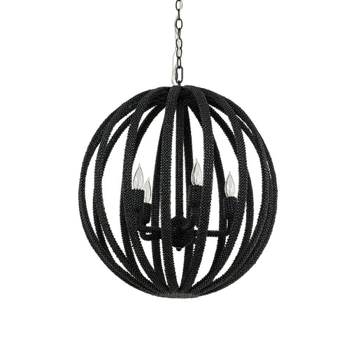 Madera Five Light Chandelier Black