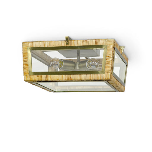Watson Four Light Flush Mount Brass