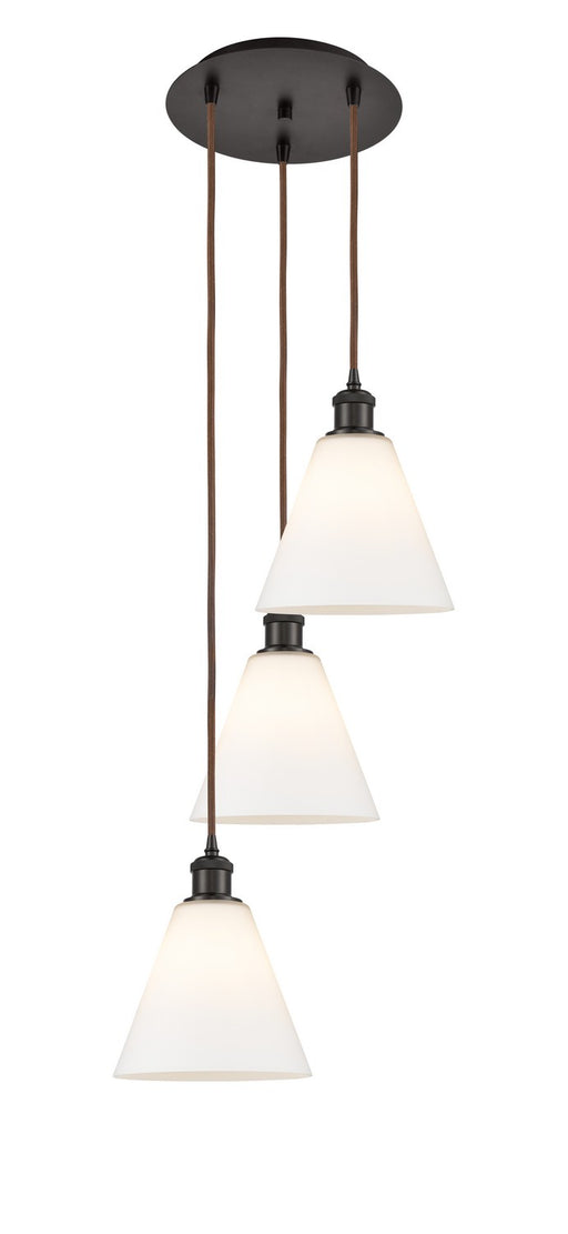 Innovations - 113B-3P-OB-GBC-81 - LED Pendant - Ballston - Oil Rubbed Bronze