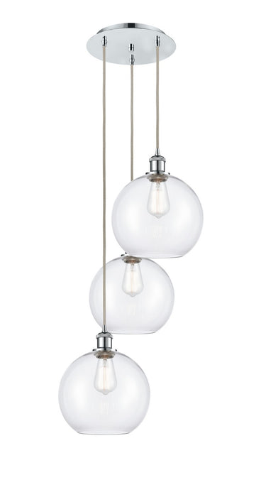 Innovations - 113B-3P-PC-G122-10 - LED Pendant - Ballston - Polished Chrome