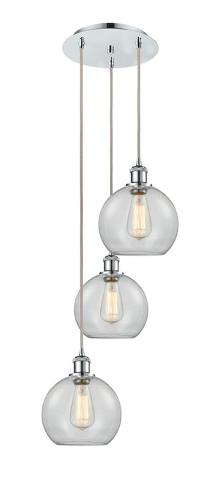 Innovations - 113B-3P-PC-G122-8 - LED Pendant - Ballston - Polished Chrome
