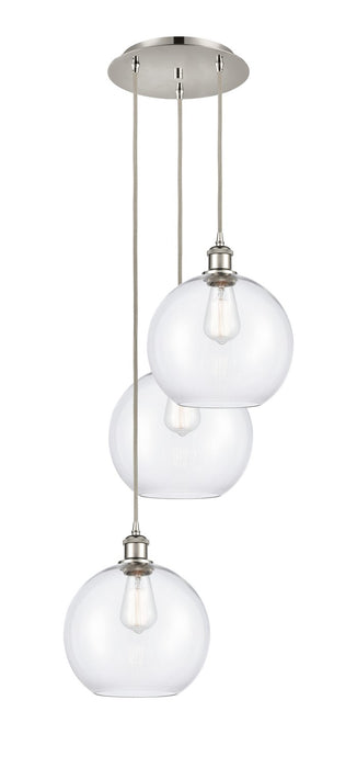 Innovations - 113B-3P-PN-G122-10 - LED Pendant - Ballston - Polished Nickel