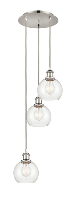 Innovations - 113B-3P-PN-G122-6 - LED Pendant - Ballston - Polished Nickel