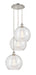 Innovations - 113B-3P-PN-G124-12 - LED Pendant - Ballston - Polished Nickel